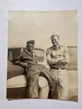 VTG Military Snapshot Photo Handsome Soldiers