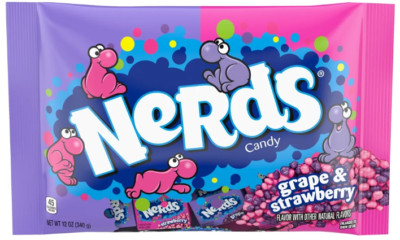 MHD!!   FERRARA NERDS 'Grape & Strawberry' winzige Bonbons 255 gr Import USA