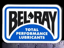 BEL-RAY Total Performance Lubricants - Orig. Vintage Racing Decal/Sticker MX ATV