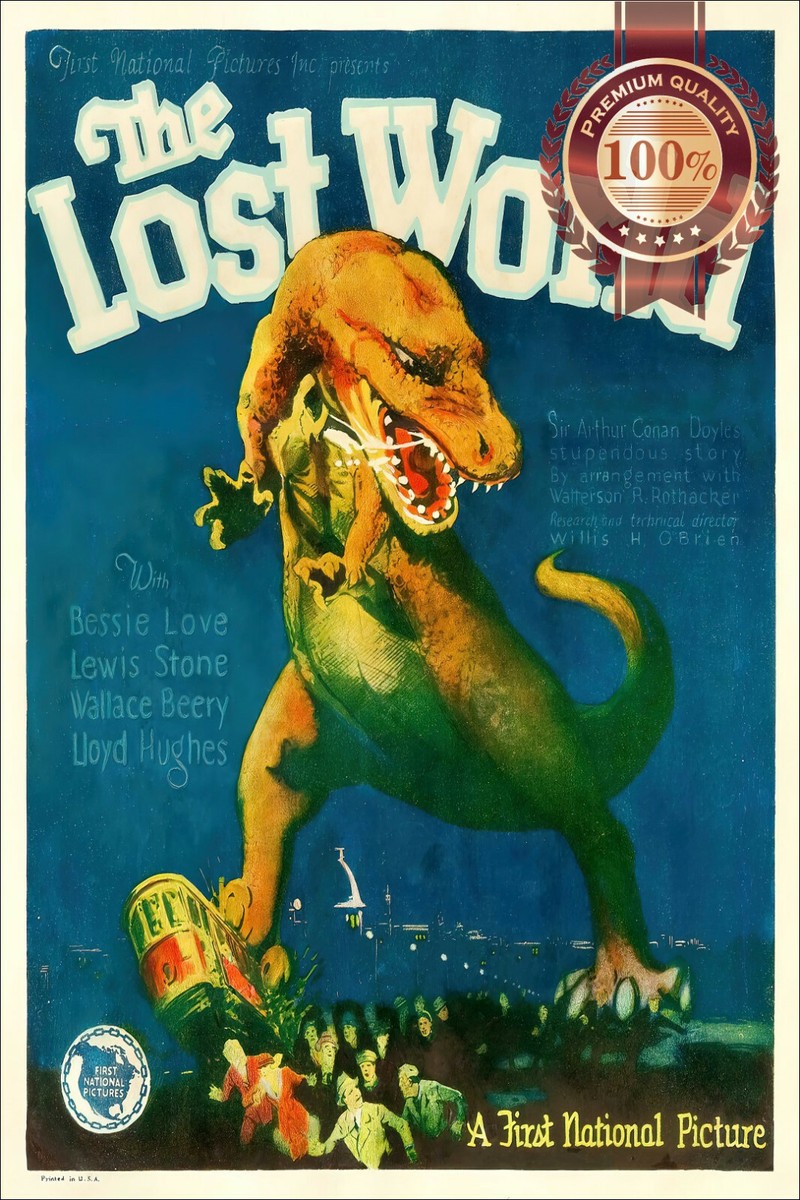 THE LOST WORLD 1925 20s ORIGINAL OFFICIAL CINEMA MOVIE PRINT