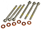 Fuel Injector Nozzle Seal Copper & Bolt set of 6 for Mercedes Dodge Diesel Lower