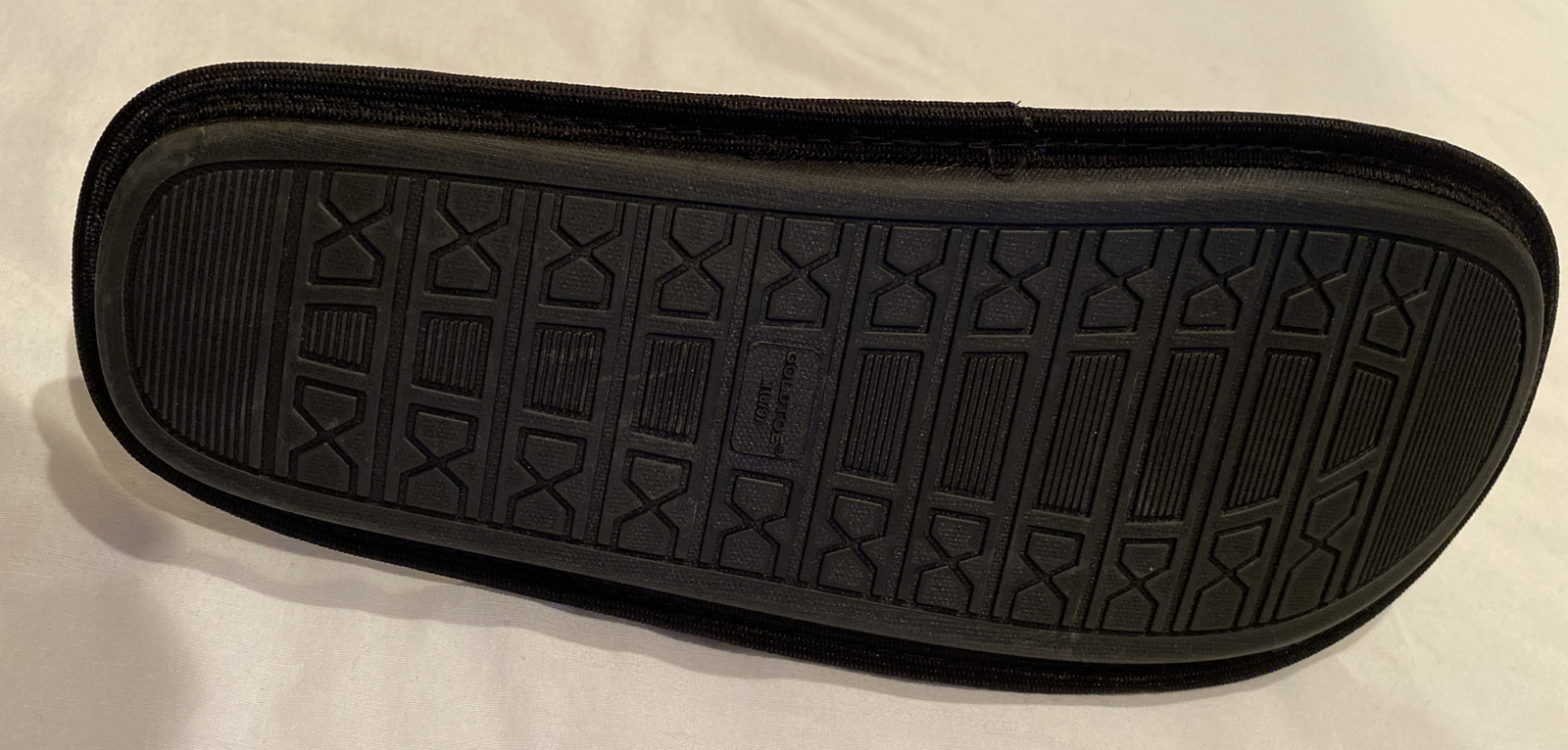 PANTOFOLA D’ORO G TOE Men's Black Memory Foam Slippers Size Medium 8 9 New