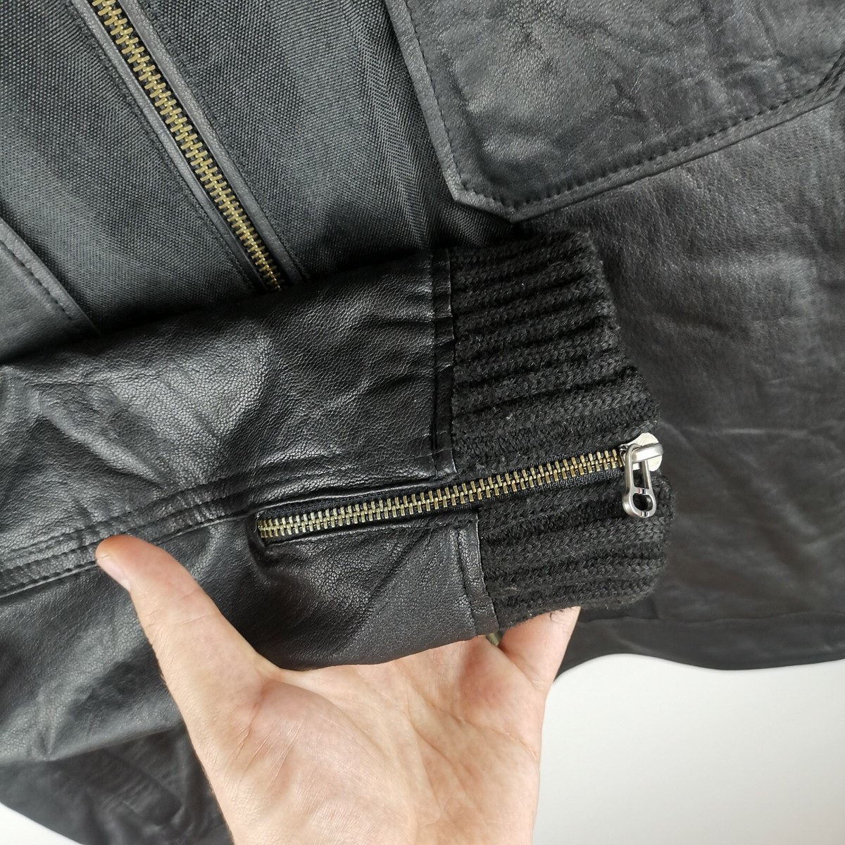 The Original Ben Sherman leather jacket big logo | eBay