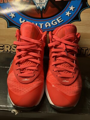 Nike Lebron 8 V/2 Low Solar Red 2011 456849 600 Men's Size Nike Lebron 8 V/2 Low Solar Red 2011 456849 600 Men's Size