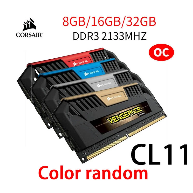 Corsair 32GB 16GB 8GB DDR3 OC 2400MHz 2133Mhz Desktop PC Gaming Memory RAM LOT - Image 3 of 4