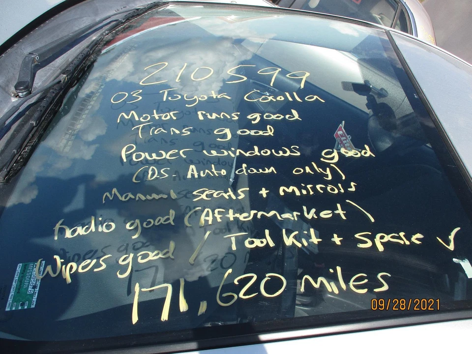 Medidor de flujo de aire de inyección de combustible usado se adapta a: Toyota Corolla 2003 grado A Foto 3 de 4