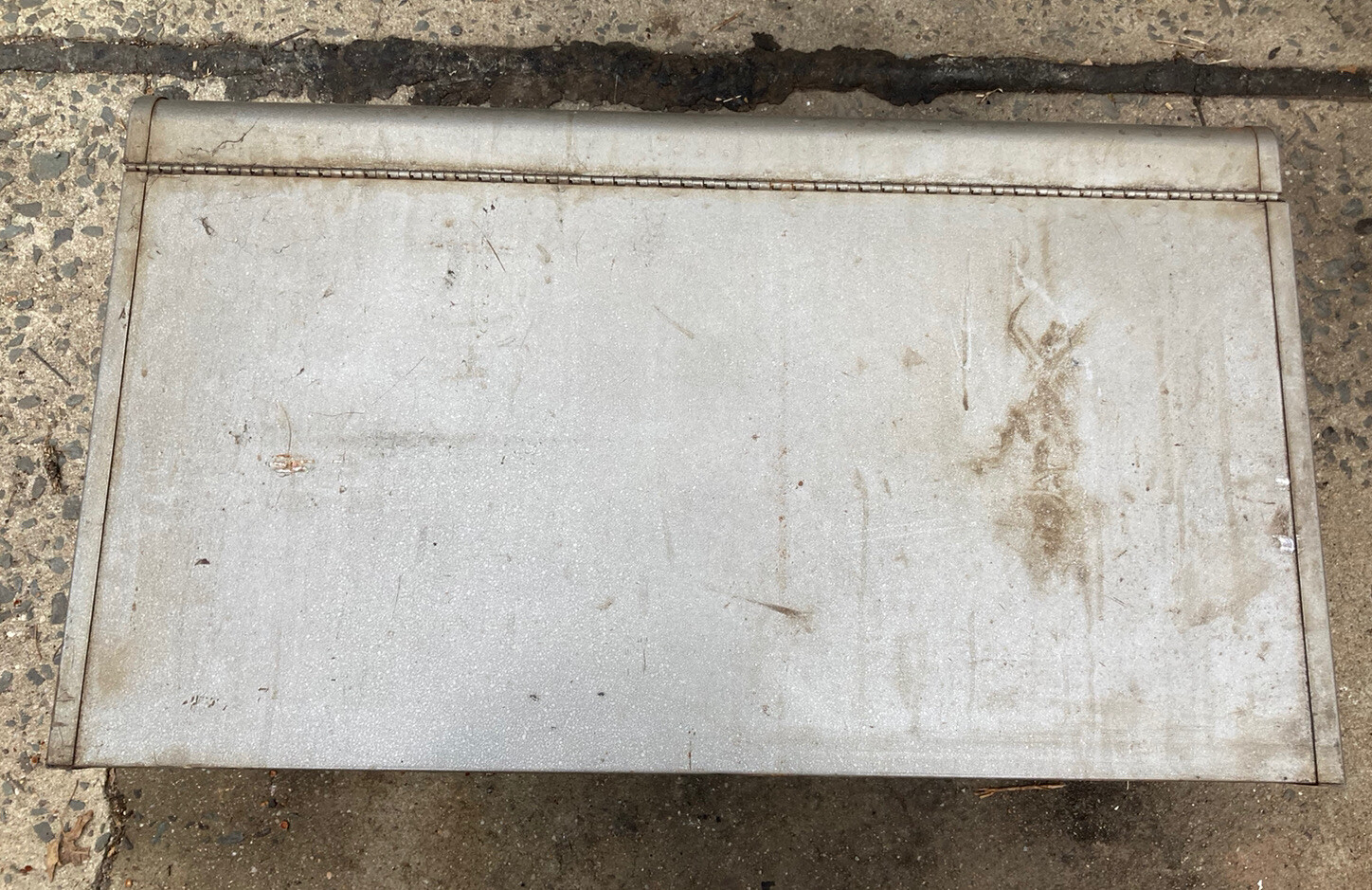 Vintage Craftsman Tool Chest Toolbox 26", 6 Drawer, Tray Flip Top Gray