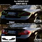 For INFINITI G37 2007-13 Sedan SMOKE Rear Tail Light Decals Overlays Vinyl Tint