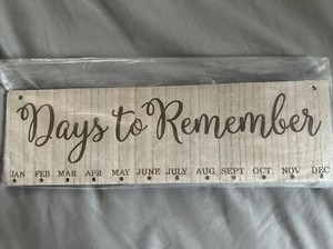 DIY Days to Remember Birthday Anniversary Board NEW