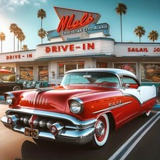 5D DIY Diamond Painting Kits for Adults, Classic Amertcan Muscle car Full Drill