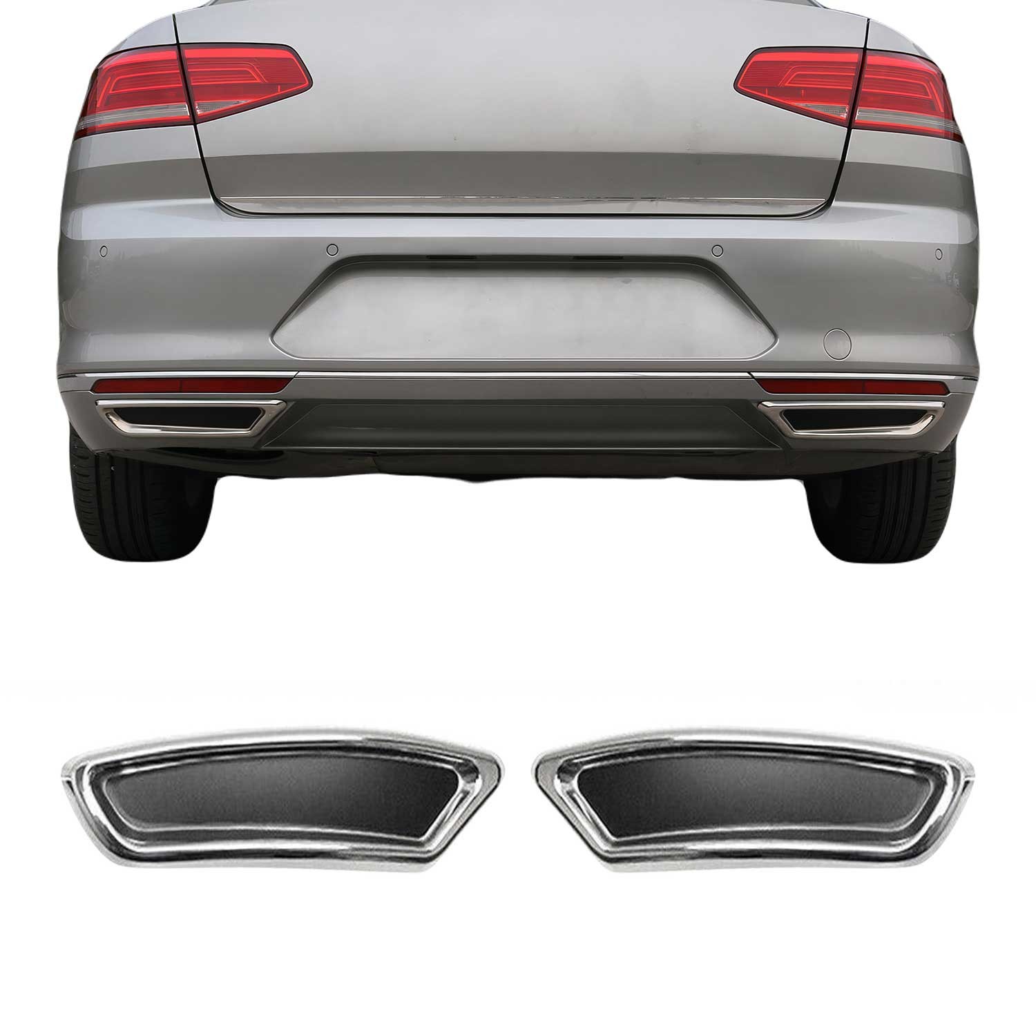 Canule d'échappement inox pour Passat B8 protection anticorrosion et design sport chic