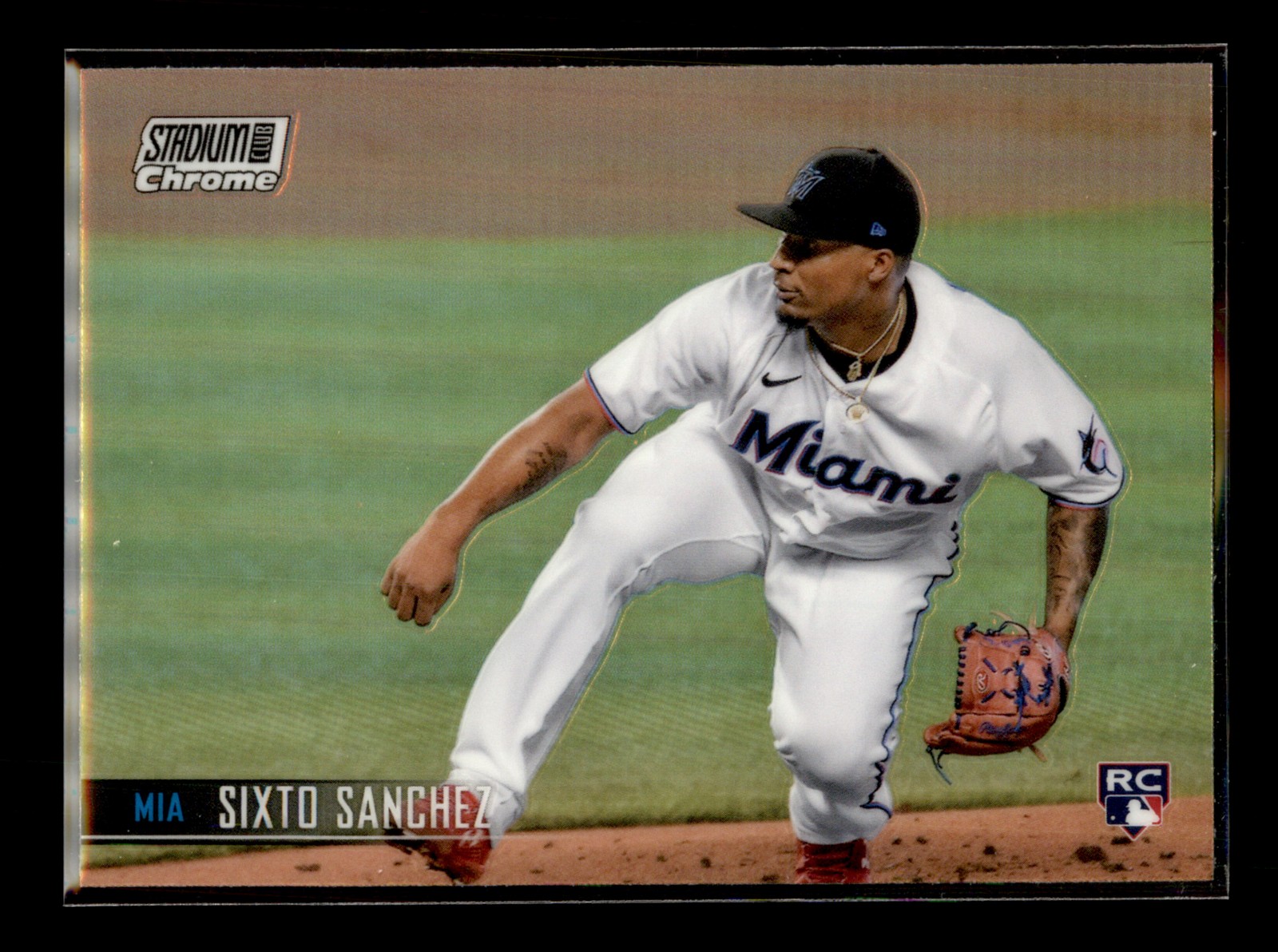 2021 Stadium Club Chrome Refractor #110 Sixto Sanchez Miami Marlins