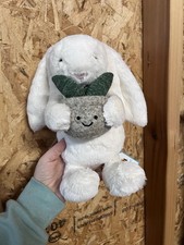 Genuine Cream Bunny With Plant Jellycat comes with all tags and dust bag