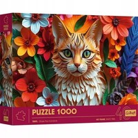 Puzzle 1000 ElementóW. Paper Art: Kot - Trefl
