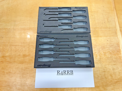 #ad Snap on Tools NEW 2pc GREY FOAM ORGANIZERS Mini Screwdriver Pick Seal Sets $99.95