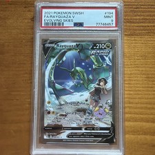 Pokemon 2021 SWSH Evolving Skies Rayquaza V #194/203 PSA 9 MINT on eBay
