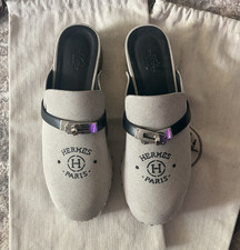 Herm s Carlotta Canvas Mules/Clogs