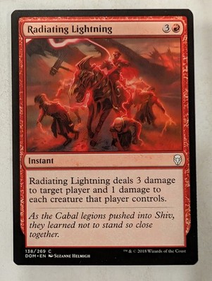 Radiating Lightning - Dominaria - Magic the Gathering MTG Nice!
