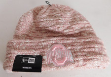 Ohio State OSU Buckeyes Cuffed Knit Winter Beanie Hat Cap Womens Pink Thick NCAA