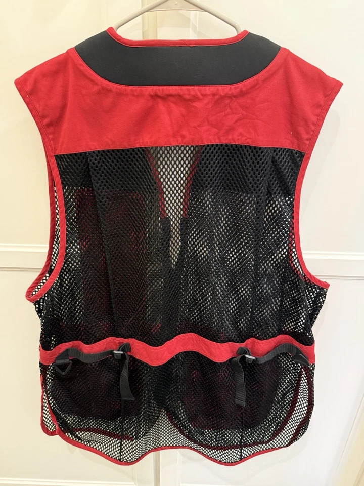 WINCHESTER Men Trap Skeet Shooting Hunt Vest SZ LARGE Mesh Red & Blk. 2 JACKETS - Image 4 of 4