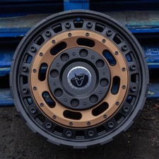 17" VW CRAFTER (6 STUD) WOLFRACE SLOTMAG M/BLK BRONZE 8J ALLOY WHEELS X4