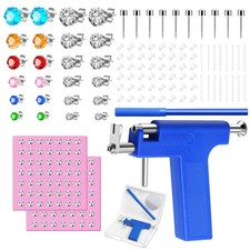 Reusable Ear Piercing Gun Kit, Professional with Blue