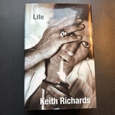 Life Keith Richards 1st/1st 2010 HCDJ Auto Signed Rolling Stones Autobiography