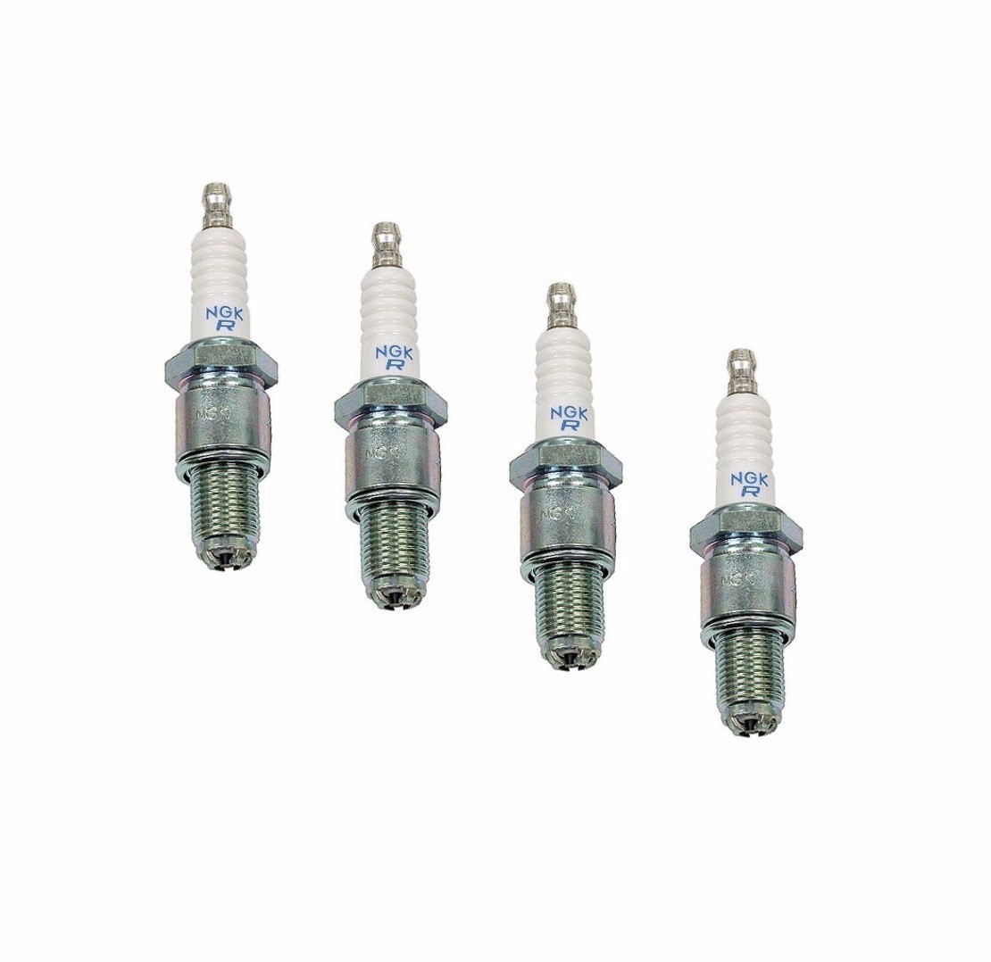 4 Mazda RX 7 1981 1982 1983 1984 1985 Spark Plugs NGK Resistor BR8EQ14 / 2329