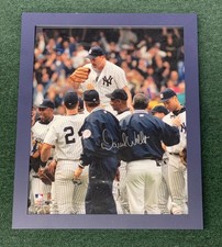 DAVID WELLS SIGNED FRAMED PHOTO 16 BY 20 STEINER COA PERFECT GAME YANKEES