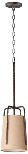 Maxim Pitchfork 9" Wide Oil-Rubbed Bronze Mini Pendant Light - Picture 2 of 6