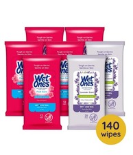 Wet Ones Antibacterial Hand Wipes, Fresh Scent  Lavender, 20 ct., 7 Pack.