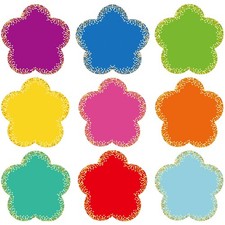 108 PCS Confetti Flowers Cutouts Classroom 3.5 Inch Small Bulletin Board