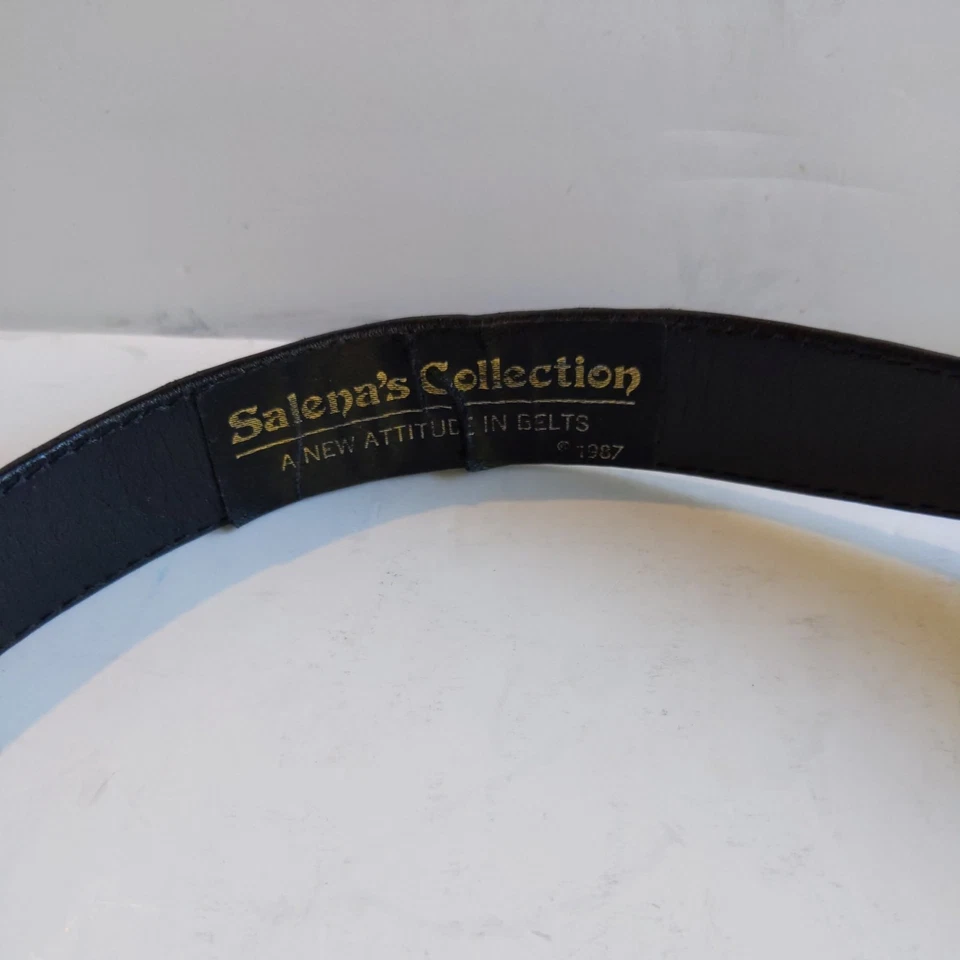 Cinturón Colección Salena Años 80 Vintage 31" Cintura Ajustable Fechado 1986 Foto 4 de 4