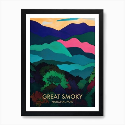 Great Smoky National Park Matisse S Framed Wall Art Poster Canvas Print Picture