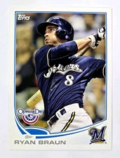 2013 Topps Opening Day Ryan Braun Milwaukee Brewers #8