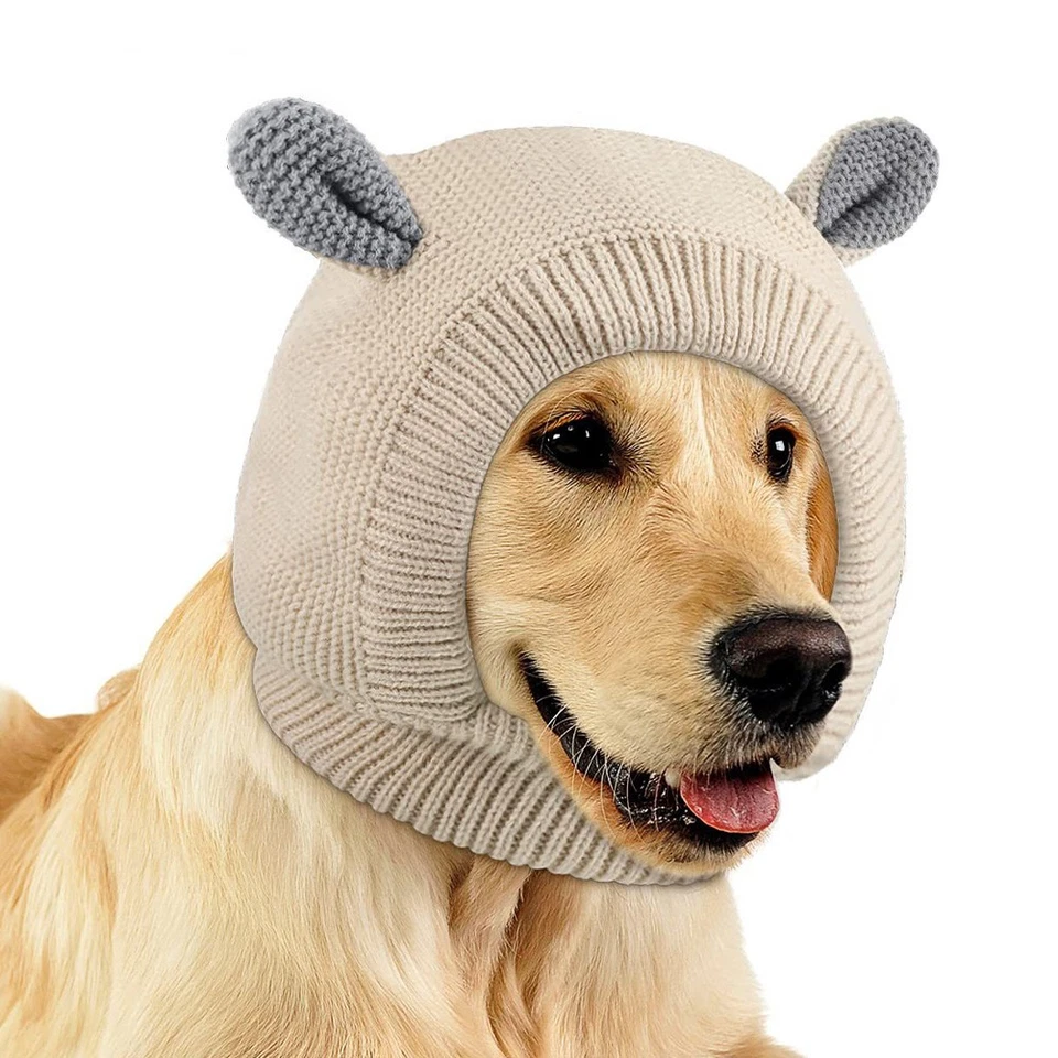 Bonnet Pour Chien Tricoté Chapeau De Animaux Compagnie Plein Air - Photo 3/4