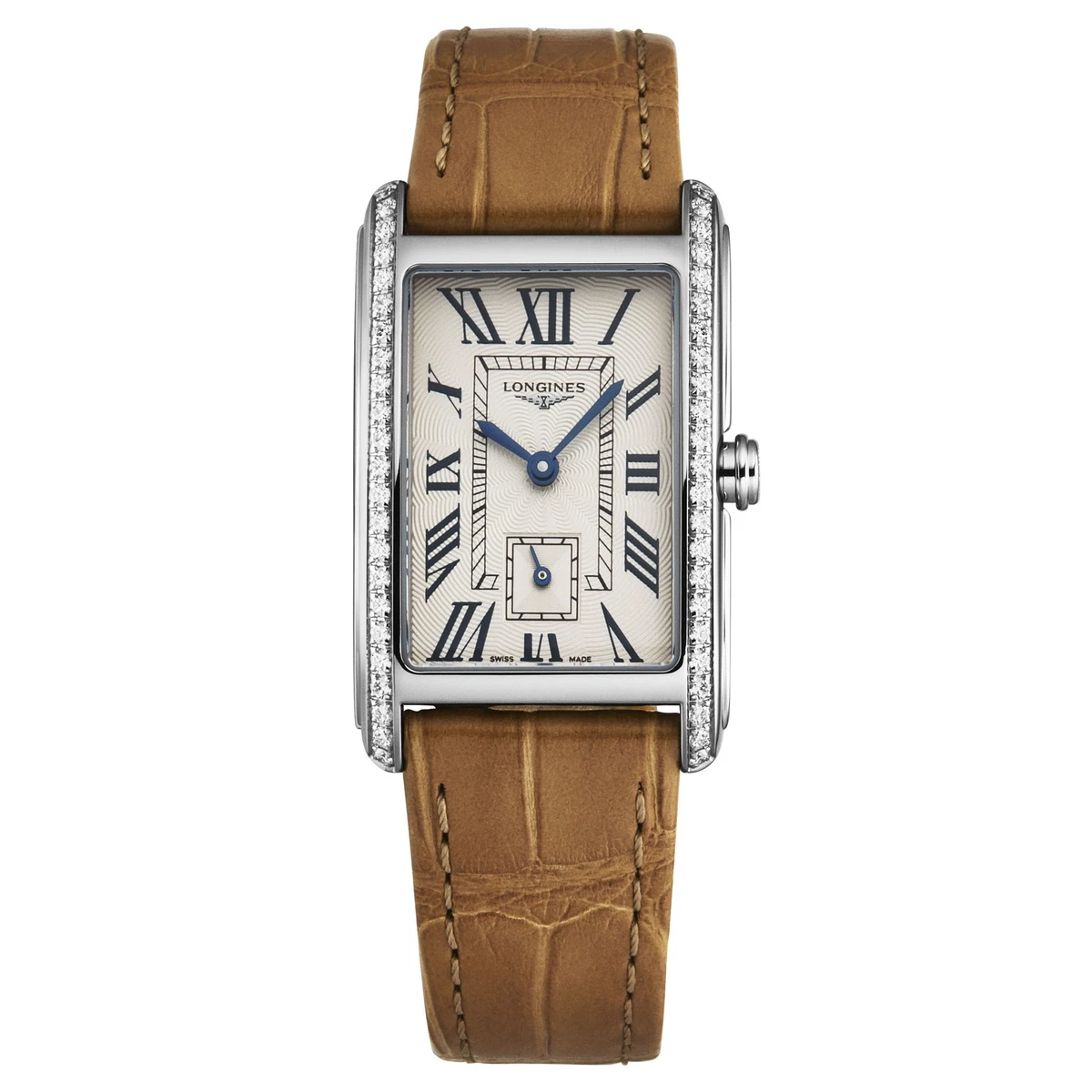 Vintage Longines Gold Tone Rectangular Women’s Quartz Watch QWR New Battery Runs Vintage Longines QWR Dress Watch Rectangle Gold Tone 25mm  main image 4