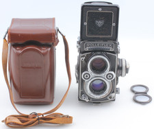 Mater Works Exc 5 w/ Case Rolleiflex 3.5F Planar 75mm f/ 3.5 From JAPAN