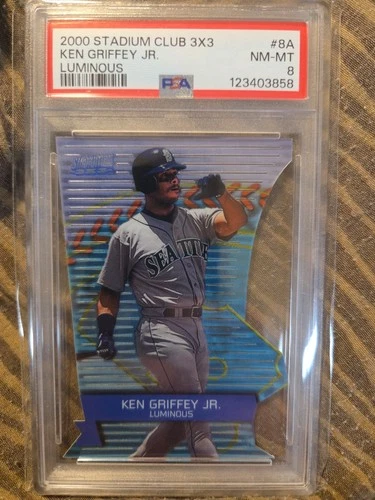 2000 Stadium Club 3x3 - Luminous Ken Griffey Jr #8A PSA 8 Seattle Mariners POP 1