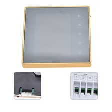 Smart Programmable Thermostat AC220V-for Air Conditioner & Floor Heating-Gold