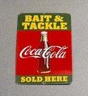 VINTAGE 14” 1946 COCA-COLA COKE SODA PORCELAIN SIGN CAR GAS TRUCK OIL MOTORCYCLE