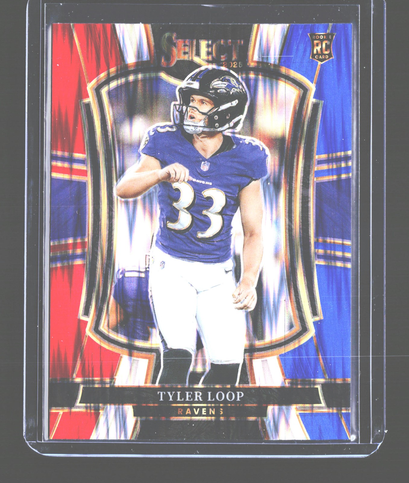 2025 Panini Select #161 Tyler Loop Red and Blue Prizm Shock