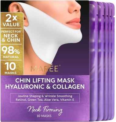 MAREE V Line Lifting Mask with Hyaluronic Acid   Deep Collagen Face Mask for ...