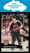 John MacLean 1991-92 Pro Set French #307 New Jersey Devils Hockey Card