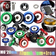 M6 20mm Billet Alumium Fender/Bumper Screws Washer Bolt Engine Bay Dress Up Kit