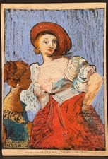 Da un'opera del Rinascimento  - Disegno a pastello secco - artista Nando Galleri