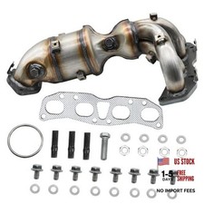 Front Exhaust Manifold Catalytic Converter Kit Direct-Fit Compatible with