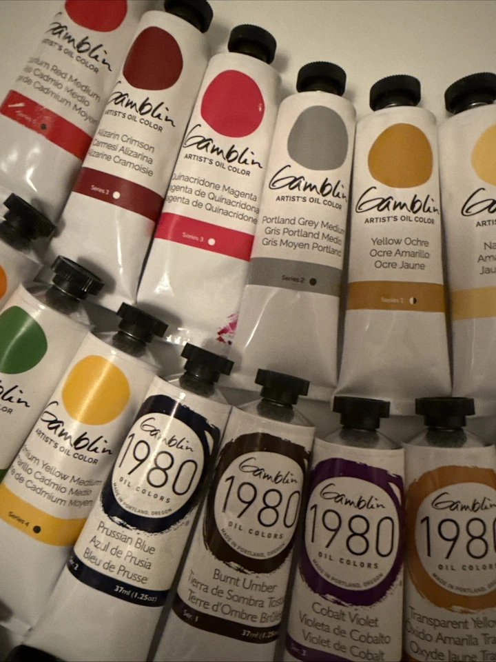 LOTE DE 50 CORES DE ÓLEO DE ARTISTA DE JOGOS 37ml *NOVO! *FRETE GRÁTIS!! - Imagem 3 de 4