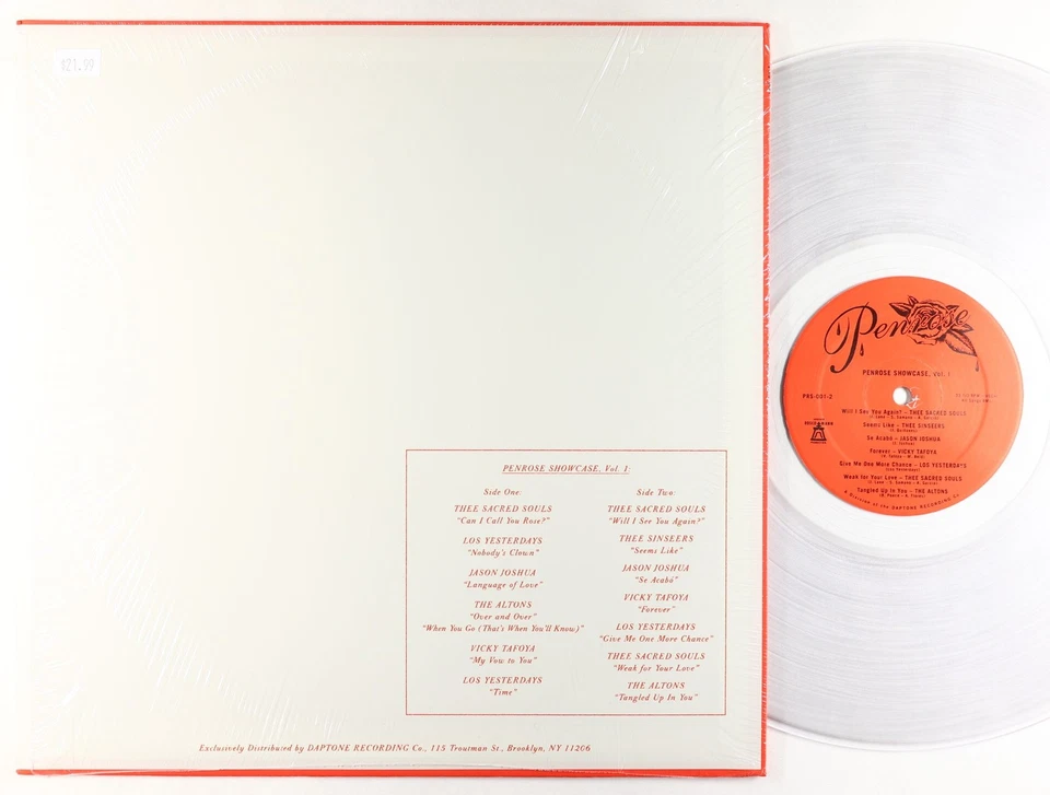 V/A - Penrose Showcase: Vol. 1 LP - Penrose Clear Wax RSD Ltd. VG++ Shrink - Image 2 of 2