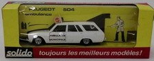 SOLIDO PEUGEOT 504 AMBULANCE minicar From Japan